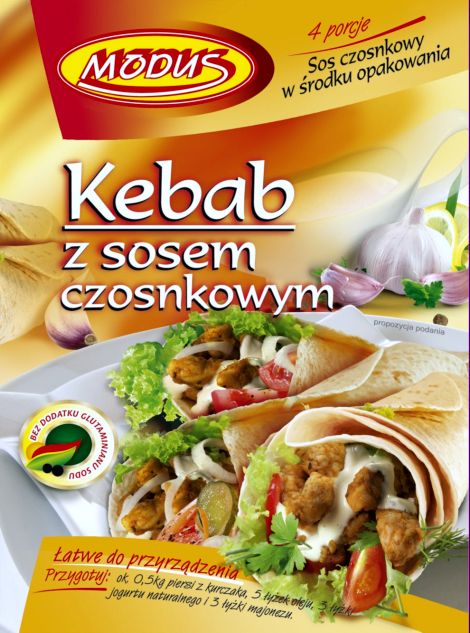 Kebab z sosem czosnkowym – MODUS